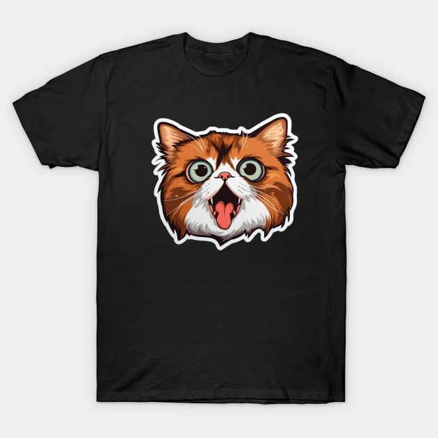 Cute Cat T-Shirt by Sanzida Design